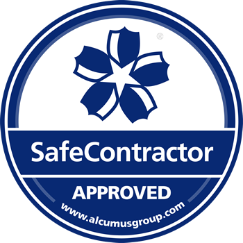 SafeContractor approved badge for groundwork gardening Sheffield