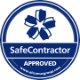 SafeContractor approved badge for groundwork gardening Sheffield